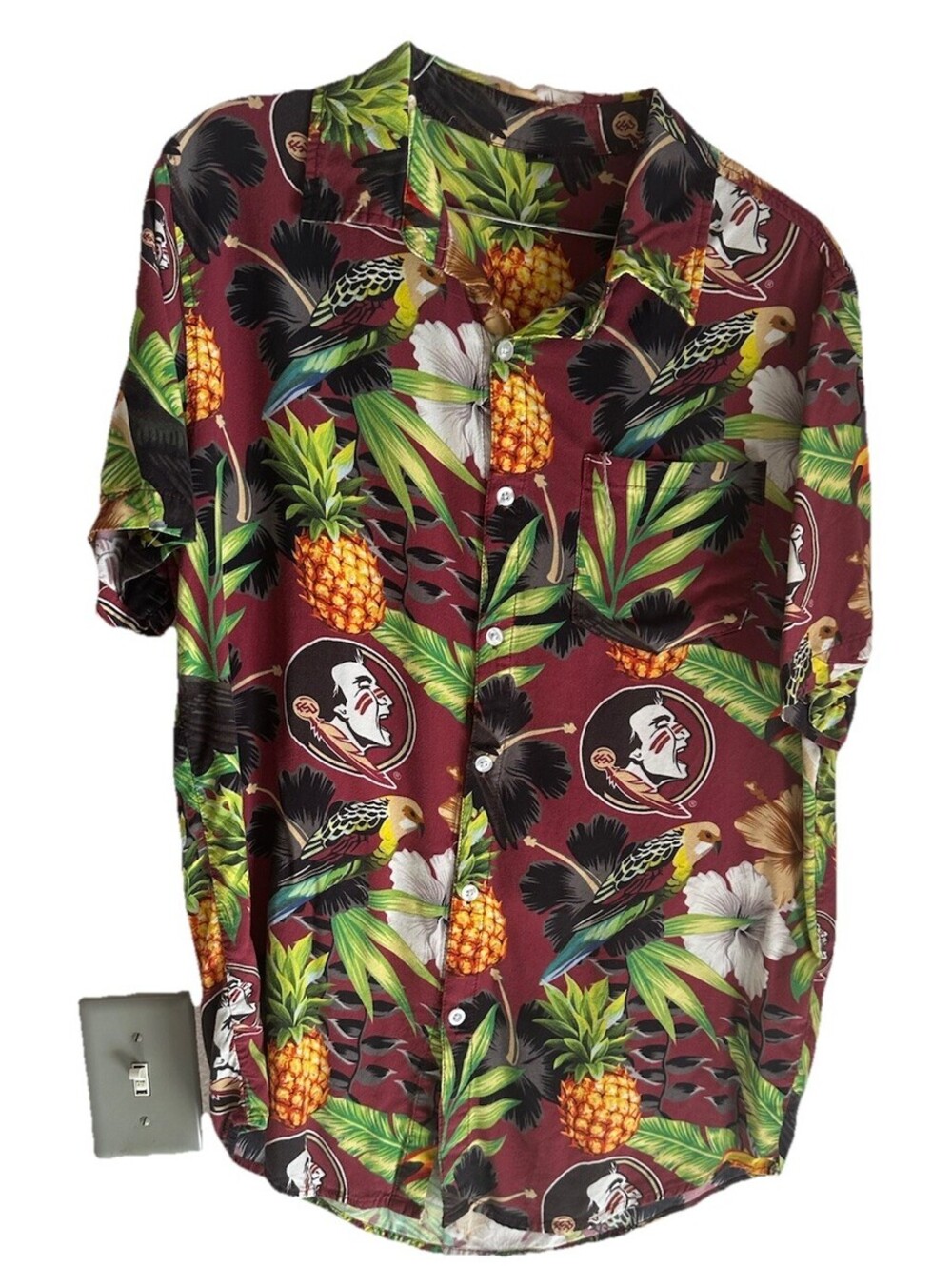 FSU Florida State Seminoles Hawaiian Shirt Men’s Size Medium Great Condition